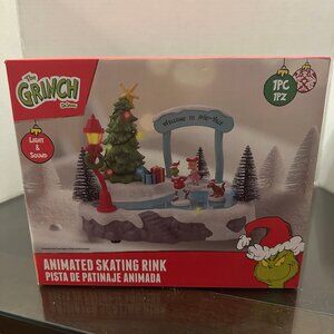 The Grinch Dr. Seuss Animated Skating Rink, Lights & 8 Holiday Songs. BRAND NEW!